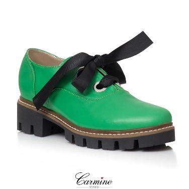 Pantofi Louise Verde - oxford